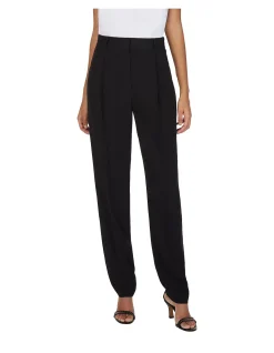 Slim Fit Trousers with Pleated Front