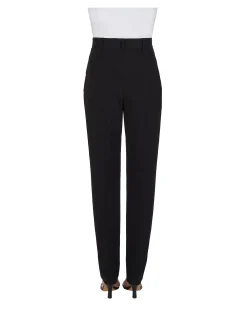 Slim Fit Trousers with Pleated Front