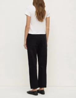 Slim Twist Mid Rise Straight Leg Jeans