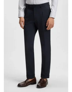 Slim-fit trousers in stretch cotton
