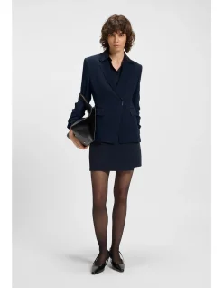 Slim-fit blazer with press-stud closure