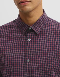 Slim Fit Cotton Check Shirt