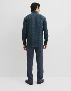 Slim Fit Cotton Check Shirt