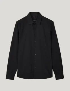 Slim Fit Long Sleeve Textured Dress Shirt