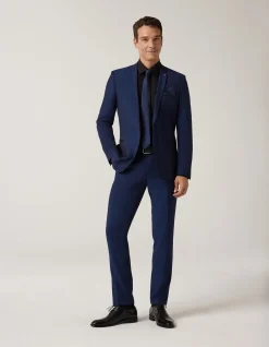 Slim Fit Long Sleeve Textured Dress Shirt
