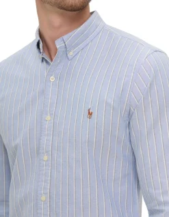 Slim Fit Striped Oxford Shirt