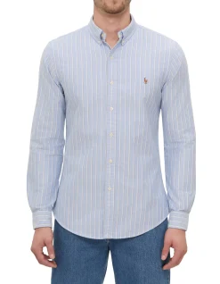 Slim Fit Striped Oxford Shirt