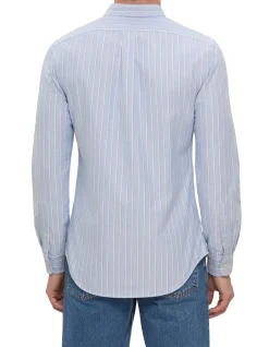 Slim Fit Striped Oxford Shirt