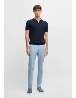 Slim-Fit Trousers in Stretch Cotton