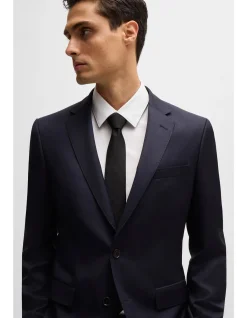 Slim-Fit Trousers in Virgin-Wool Serge