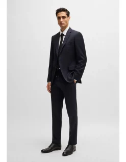 Slim-Fit Trousers in Virgin-Wool Serge