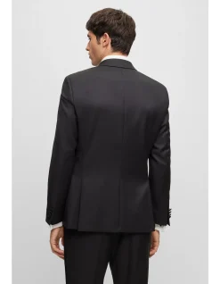 Slim-Fit Tuxedo Jacket in Virgin-Wool Serge