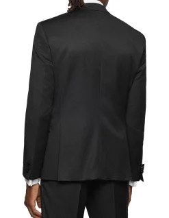 Slim-Fit Tuxedo Jacket in Virgin-Wool Serge