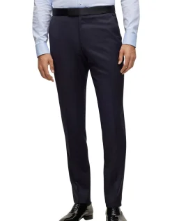 Slim-Fit Tuxedo Trousers in Virgin-Wool Serge