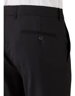 Slim Fit Washable Suit Trouser Black