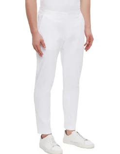 Slim Fit White Pants