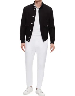 Slim Fit White Pants