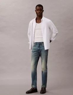 Slim Indigo Citrine Mid Rise Stretch Jeans