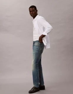 Slim Indigo Citrine Mid Rise Stretch Jeans