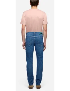 Slimmy Luxe Performance Mid Blue Slim Jeans