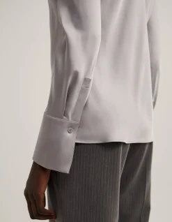 Slim Satin Shirt