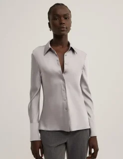 Slim Satin Shirt