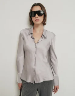 Slim Satin Shirt