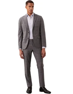 SLIM SUIT JACKET POW CHECK