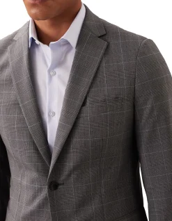SLIM SUIT JACKET POW CHECK