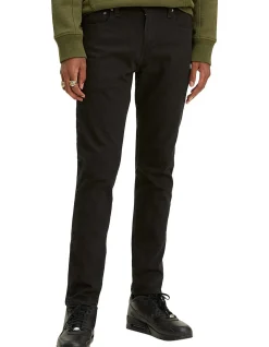 512 Slim Taper Stretch Black Jeans