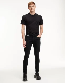 Slim Taper Tapered Leg Black Jeans