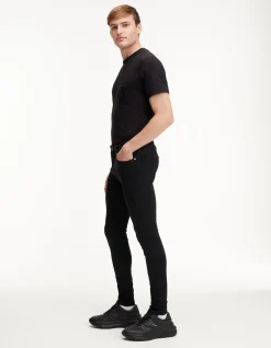 Slim Taper Tapered Leg Black Jeans