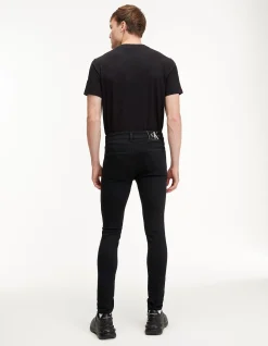 Slim Taper Tapered Leg Black Jeans