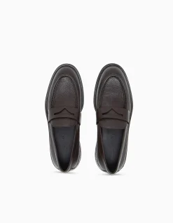 Slip-On Milano Loafer in Pebbled Leather