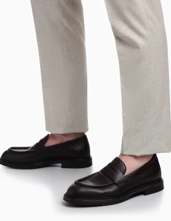 Slip-On Milano Loafer in Pebbled Leather