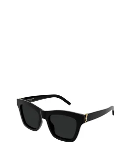 SLM156 BLACK CAT-EYE SUNGLASSES
