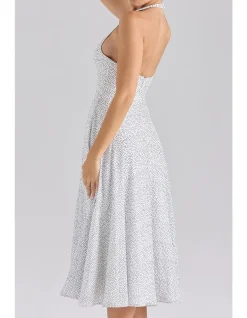 SOLADA GEORGETTE HALTER SUNDRESS
