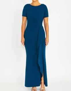 SOLANA MARINE CREPE GOWN
