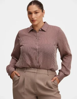 SOLARA CURVE STRIPED SHIRT