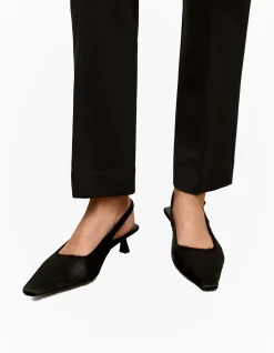 Solenne Pony Hair Kitten Heel