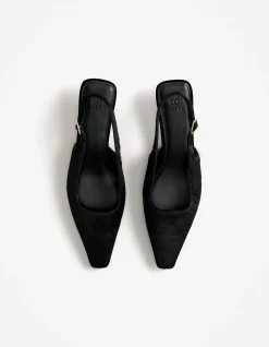 Solenne Pony Hair Kitten Heel