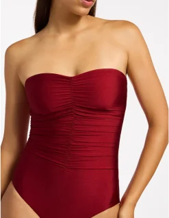 Sol Shine Bandeau One Piece Swimsuit
