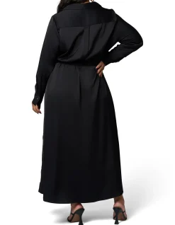 SOMETHING 4 OLIVIA-LESLEY SATIN MAXI DRESS