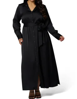 SOMETHING 4 OLIVIA-LESLEY SATIN MAXI DRESS