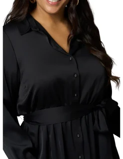 SOMETHING 4 OLIVIA-LESLEY SATIN MAXI DRESS