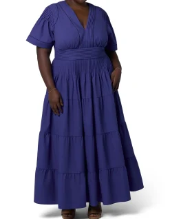 SOMETHING 4 OLIVIA-ABBY LINEN MAXI DRESS