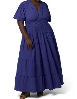 SOMETHING 4 OLIVIA-ABBY LINEN MAXI DRESS
