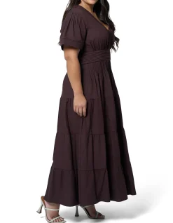 SOMETHING 4 OLIVIA-ABBY LINEN MAXI DRESS
