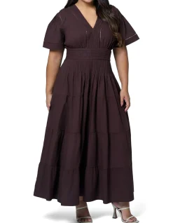 SOMETHING 4 OLIVIA-ABBY LINEN MAXI DRESS