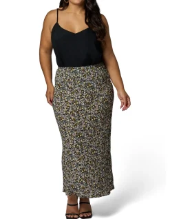 SOMETHING 4 OLIVIA - EMILY PRINTED MIDI SKIRT